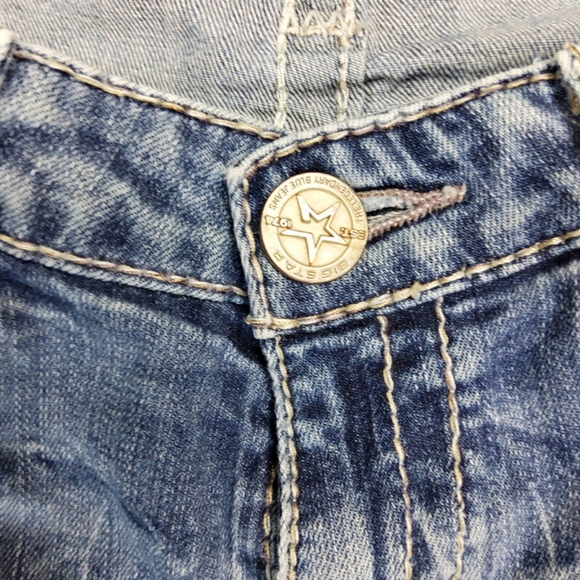 Big Star Maddie Skinny Woman's Size 28R Washed Embroidered Authentic Jeans - Picture 5 of 14